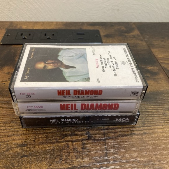 Other - Neil Diamond Lot of 3 Cassette Tapes Greatest Hits I & 2 + September Morn